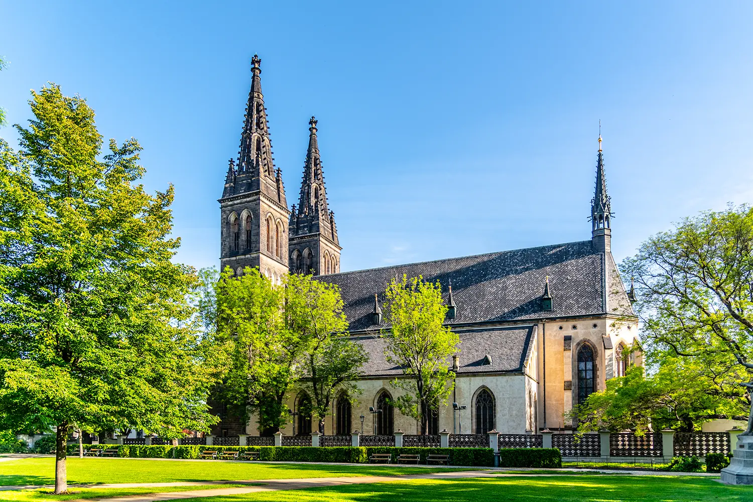 Basilica of St Peter and St Paul in Vysehrad, Prague, Czech Republic