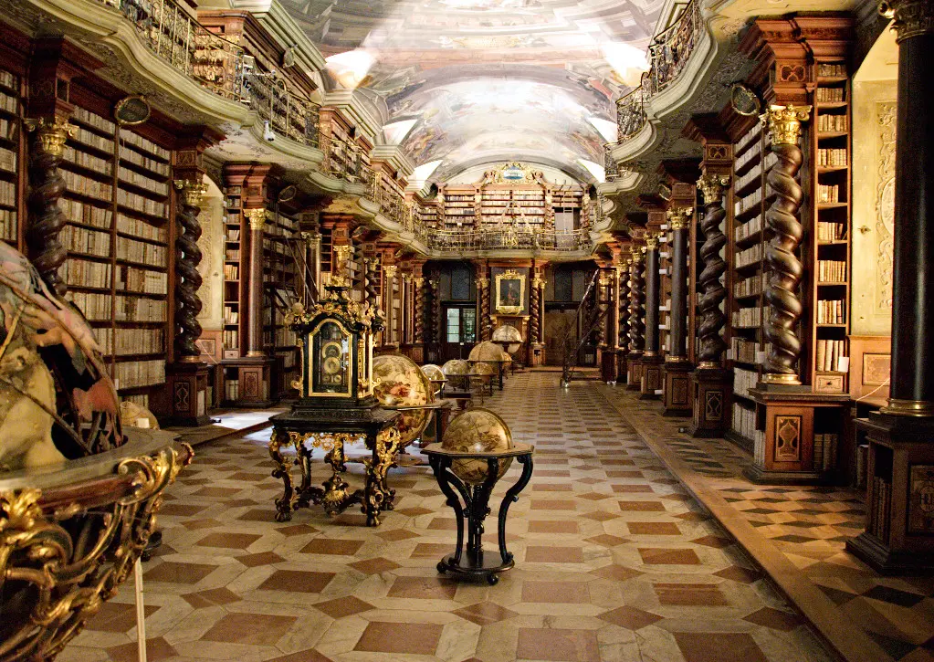 The Clementinum library in Prague, Czechia