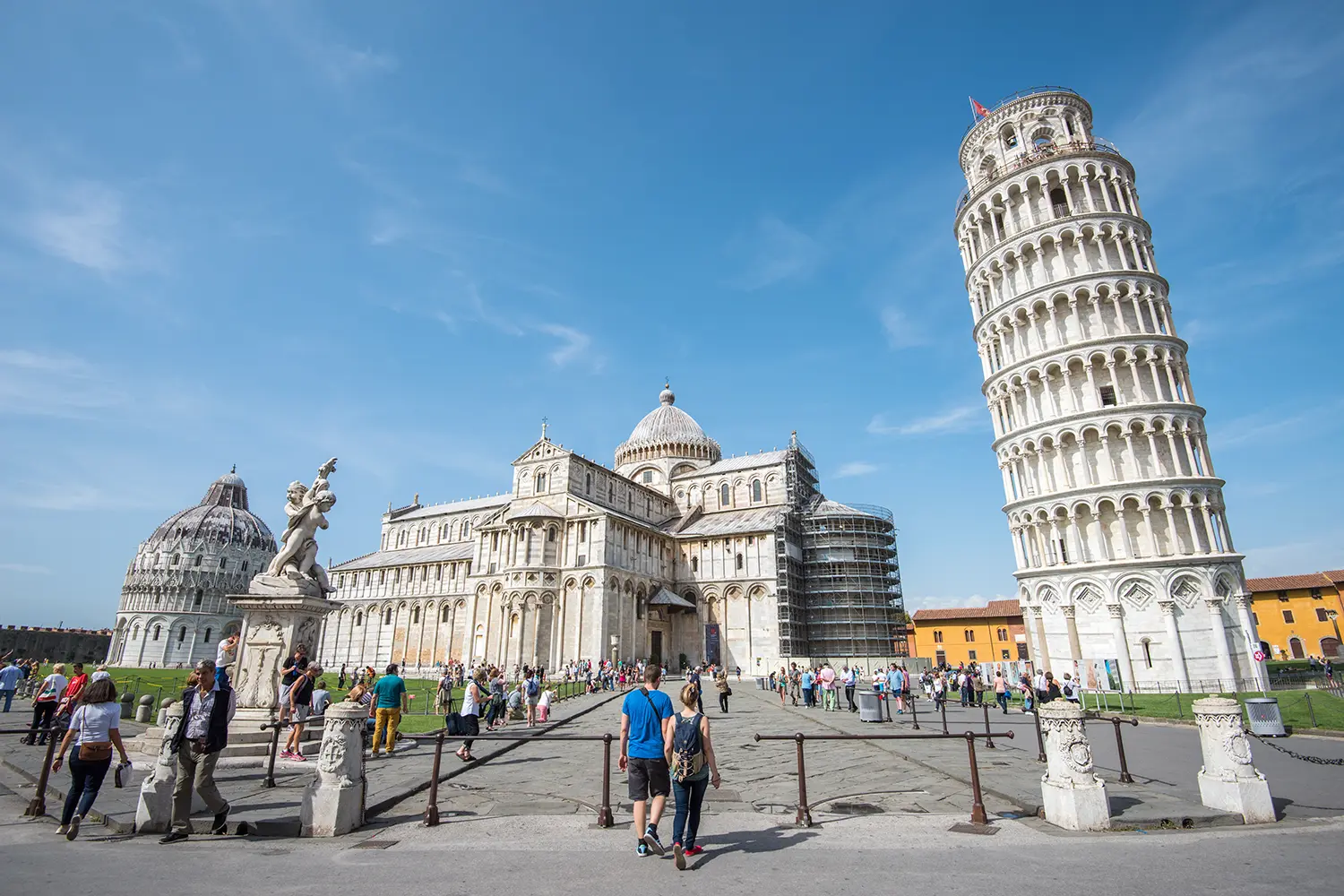 The world famous Piazza dei Miracoli in Pisa, Italy