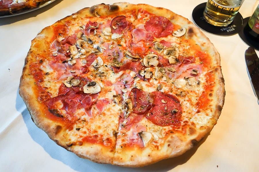 Gluten-free Pizza from Pizzeria Scarabocchio in Vienna