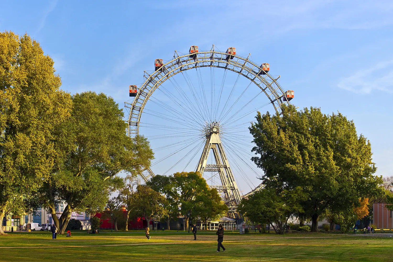 Giant ferris wheel in Vienna Prater