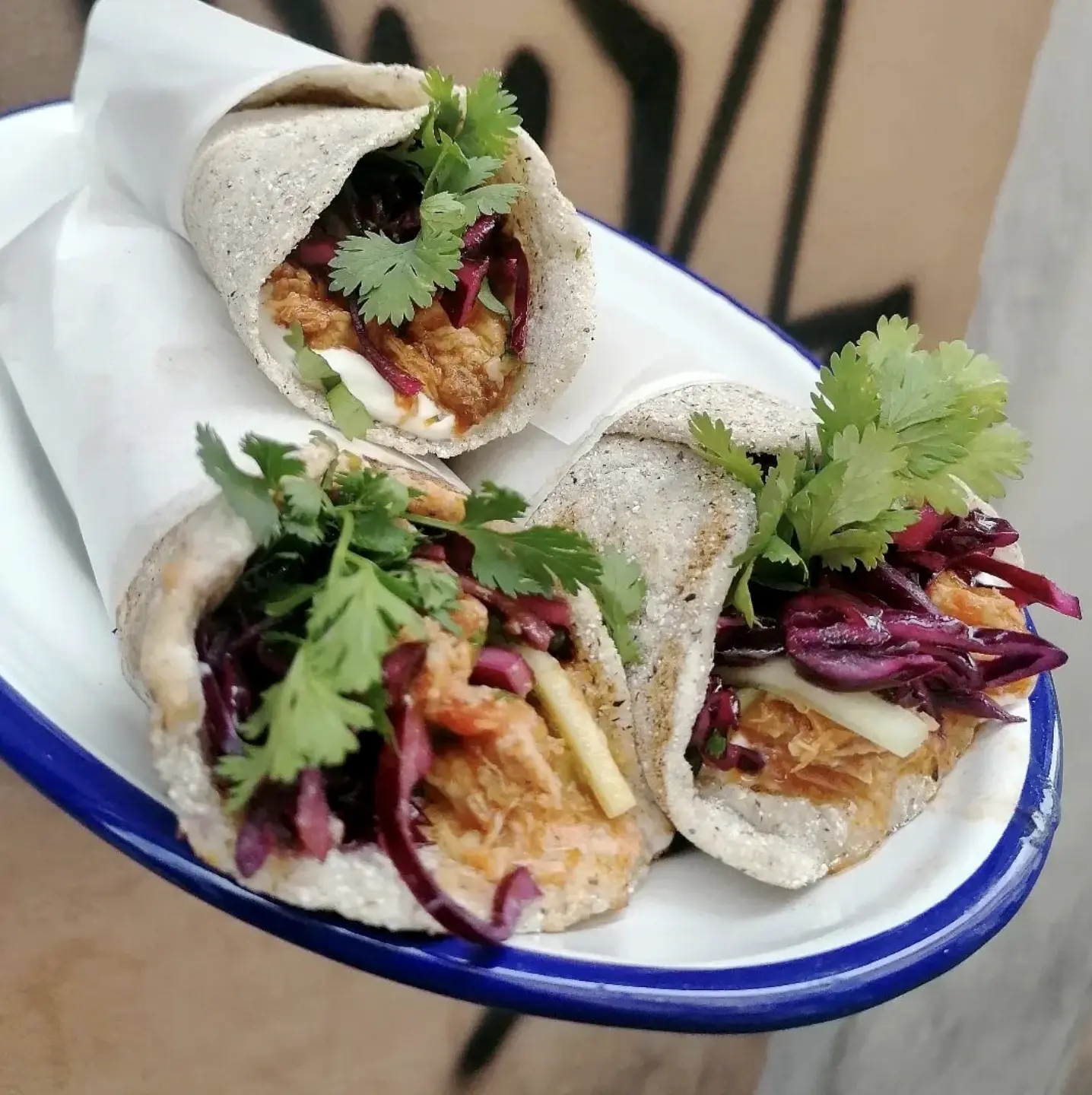 Gluten-free wrap from Pandali in Rome, Italy