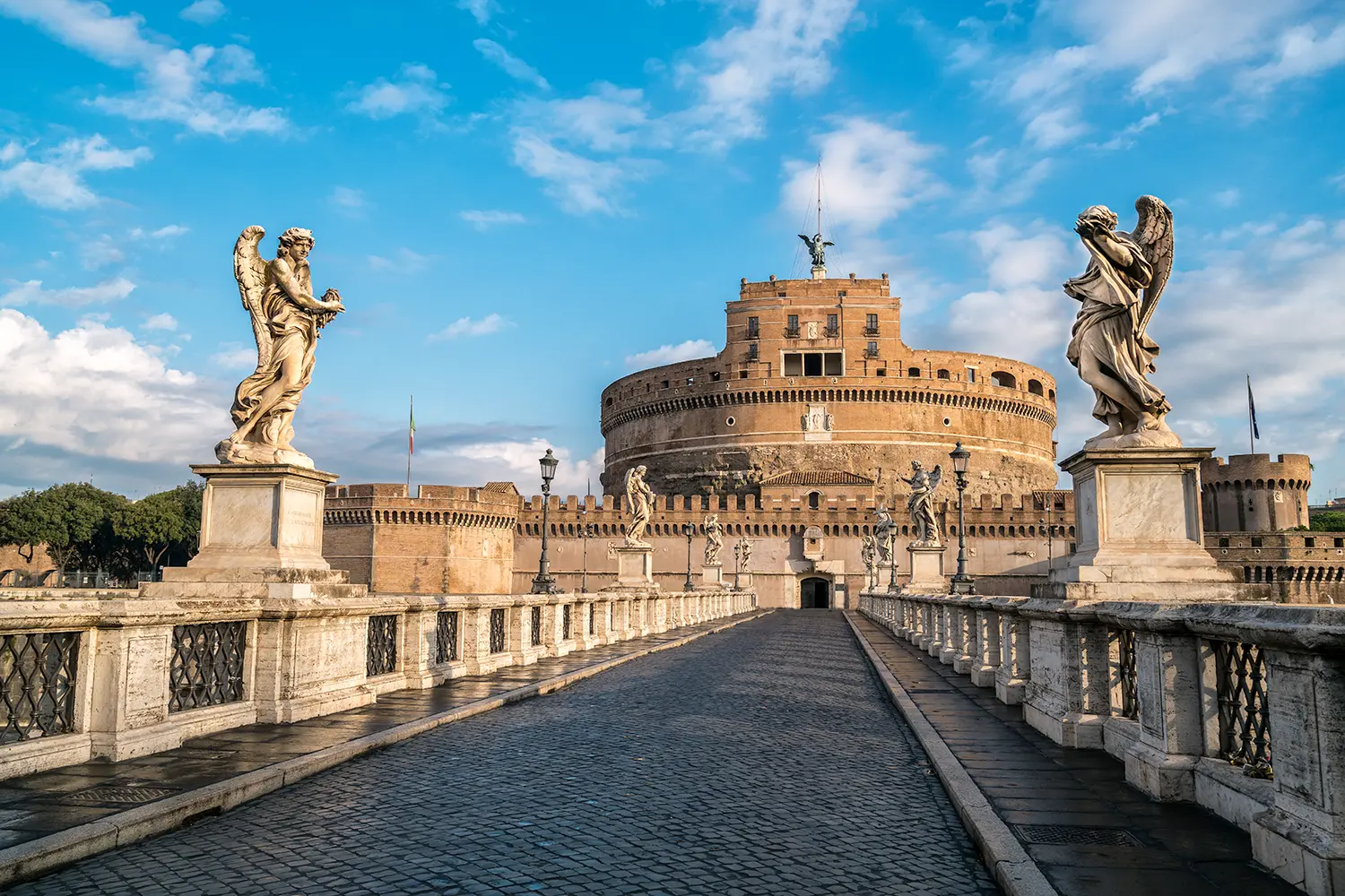 Castel Sant Angelo or Mausoleum of Hadrian in Rome, Italy