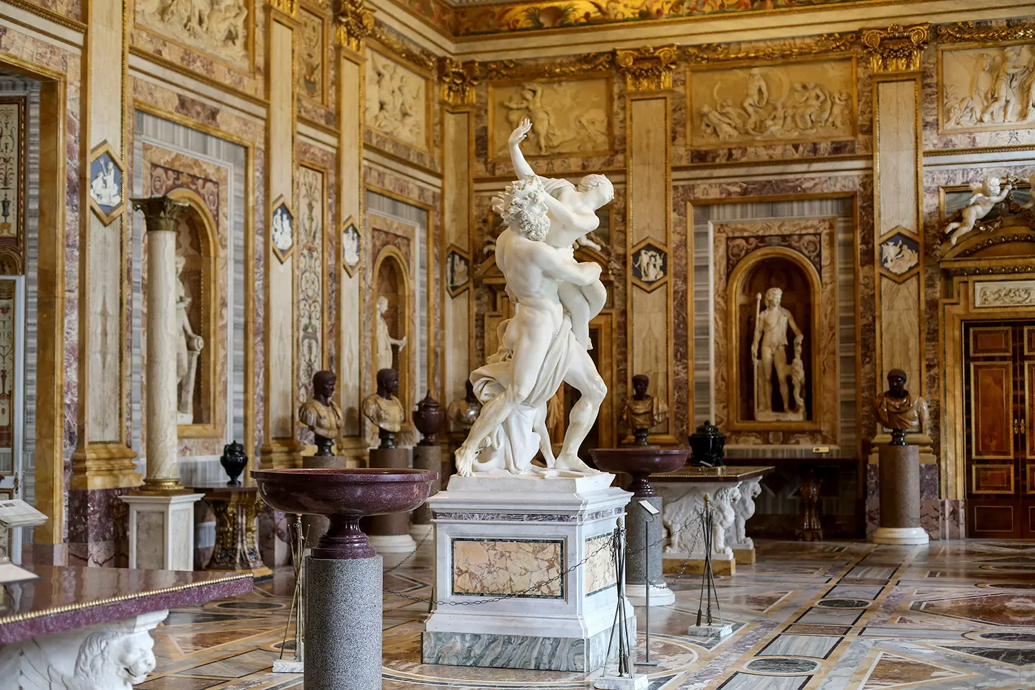 Sculpture at the Galleria Borghese, Rome, Italy
